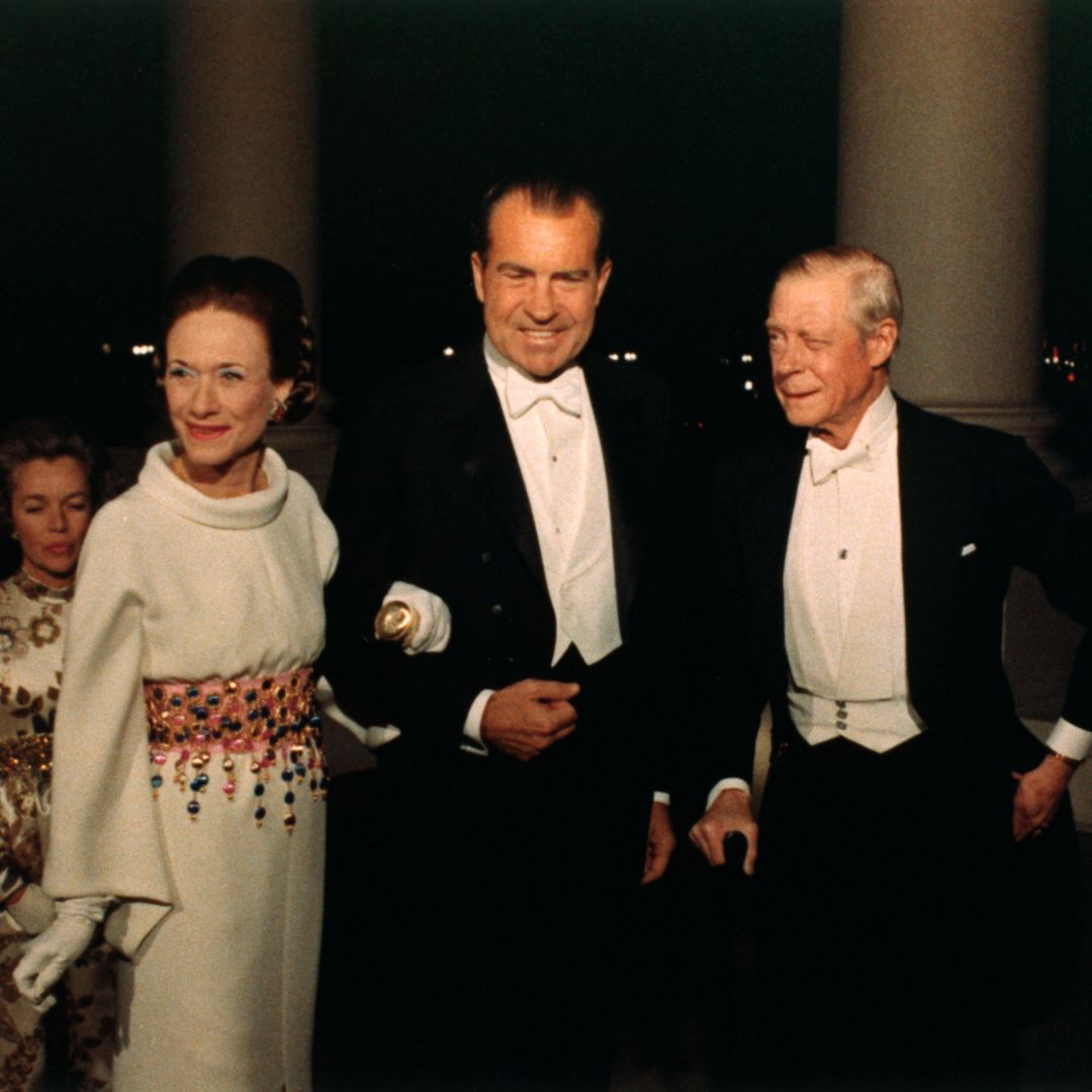 Richard Nixon con los duques de Windsor