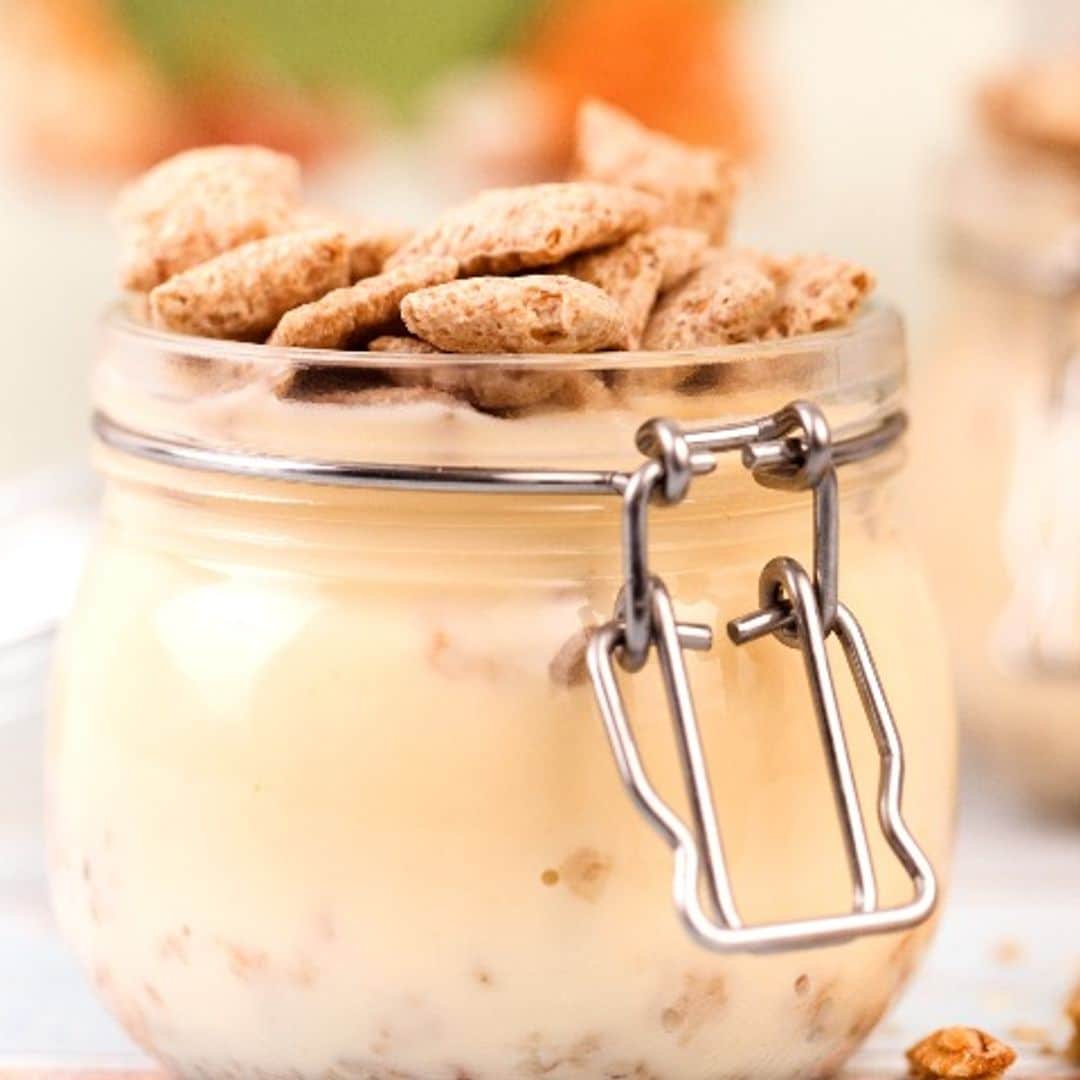 Natillas caseras con muesli