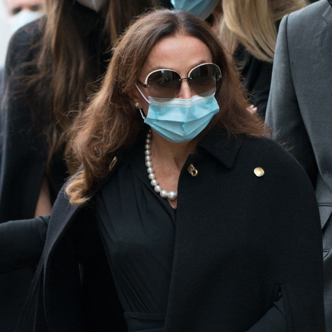 Esther Koplowitz no falta a la despedida de su exmarido Fernando Falcó, al que estaba muy unida