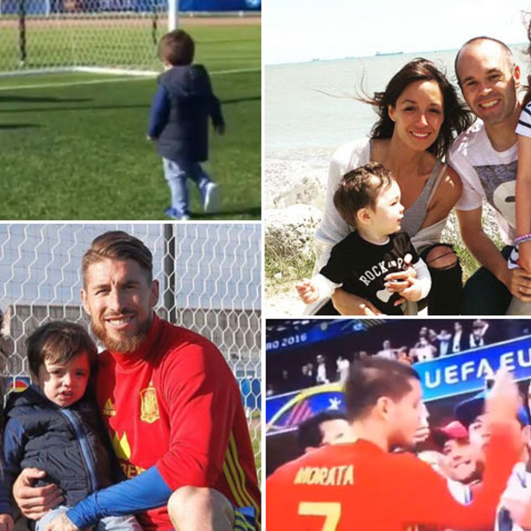 Besos de celebración, reuniones familiares y hasta un 'gol' a Sergio Ramos: las visitas más especiales a los chicos de la selección