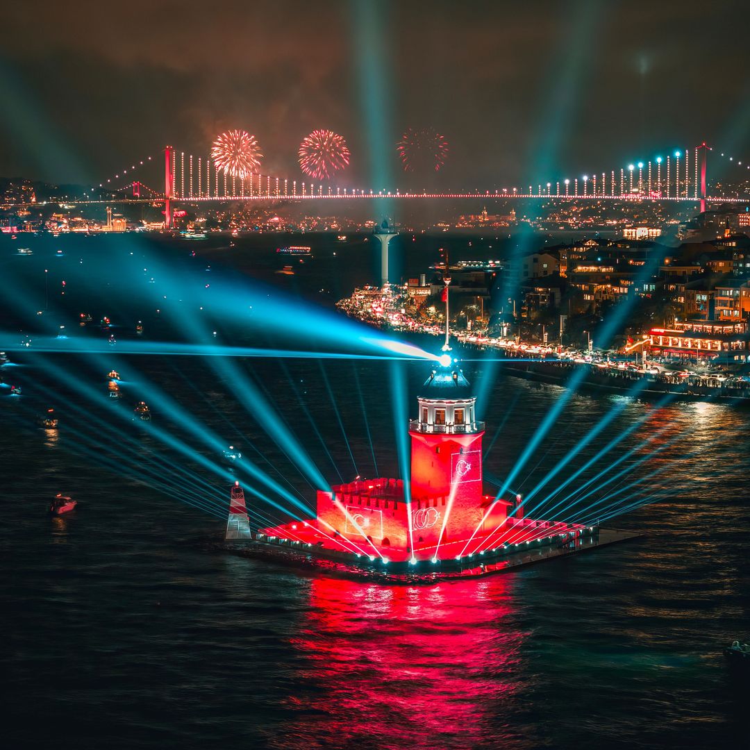 Celebración del Año Nuevo en Estambul, turquía