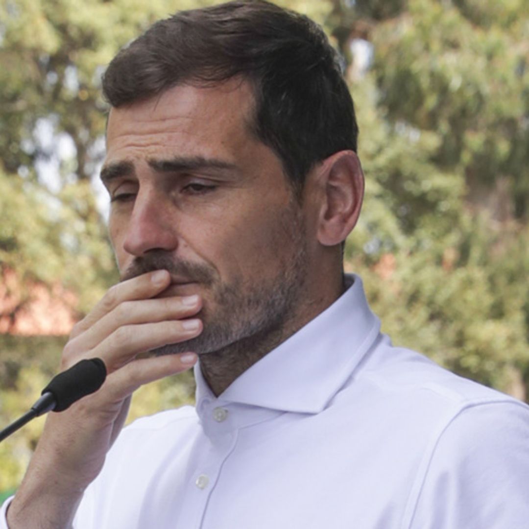 La emoción de Iker Casillas desde la grada durante la final de Copa de su equipo