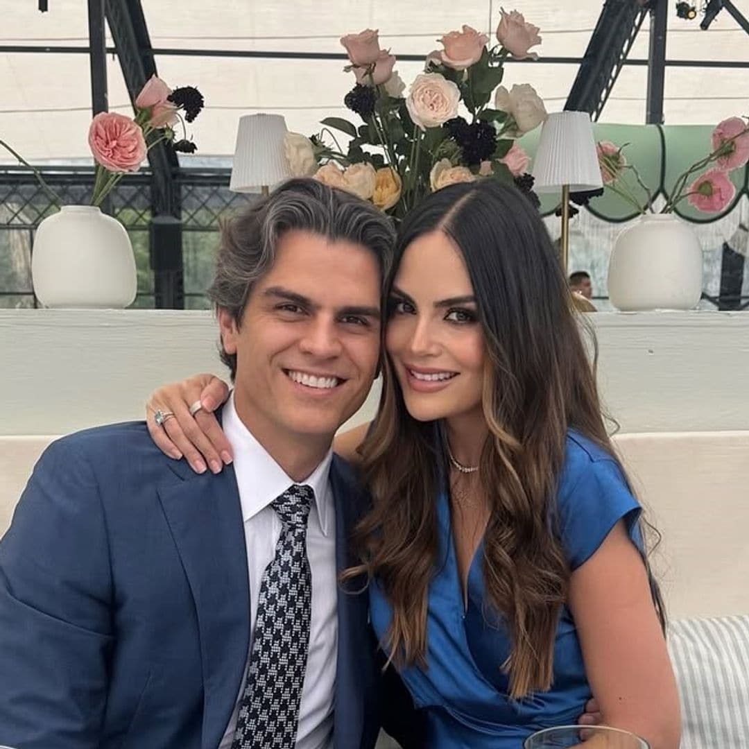 Ximena Navarrete y Juan Carlos Valladares celebran el bautizo de su hijo Santiago