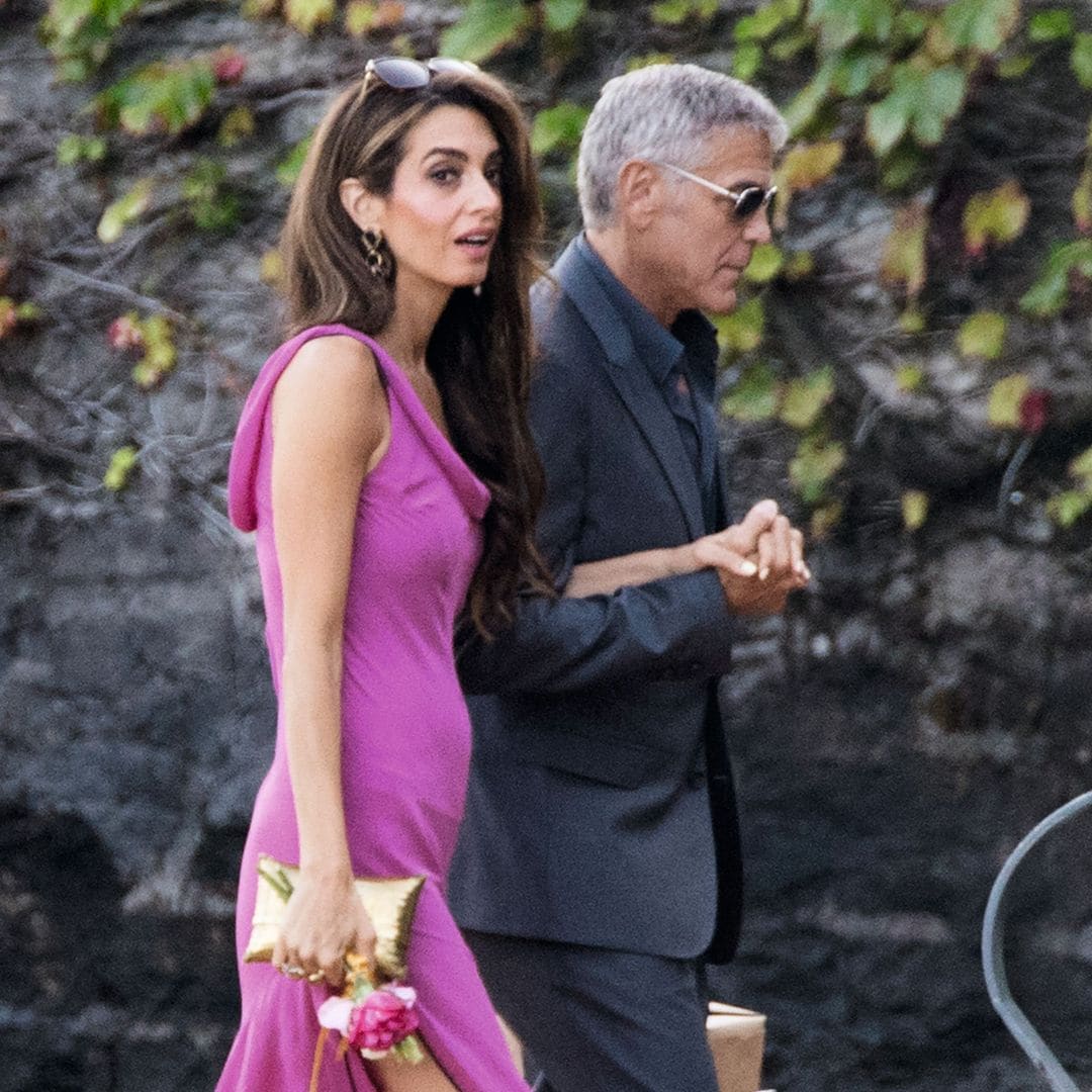 George Clooney y Amal, los reyes del ‘glamour’ regresan a su palacete en su Lago de Como