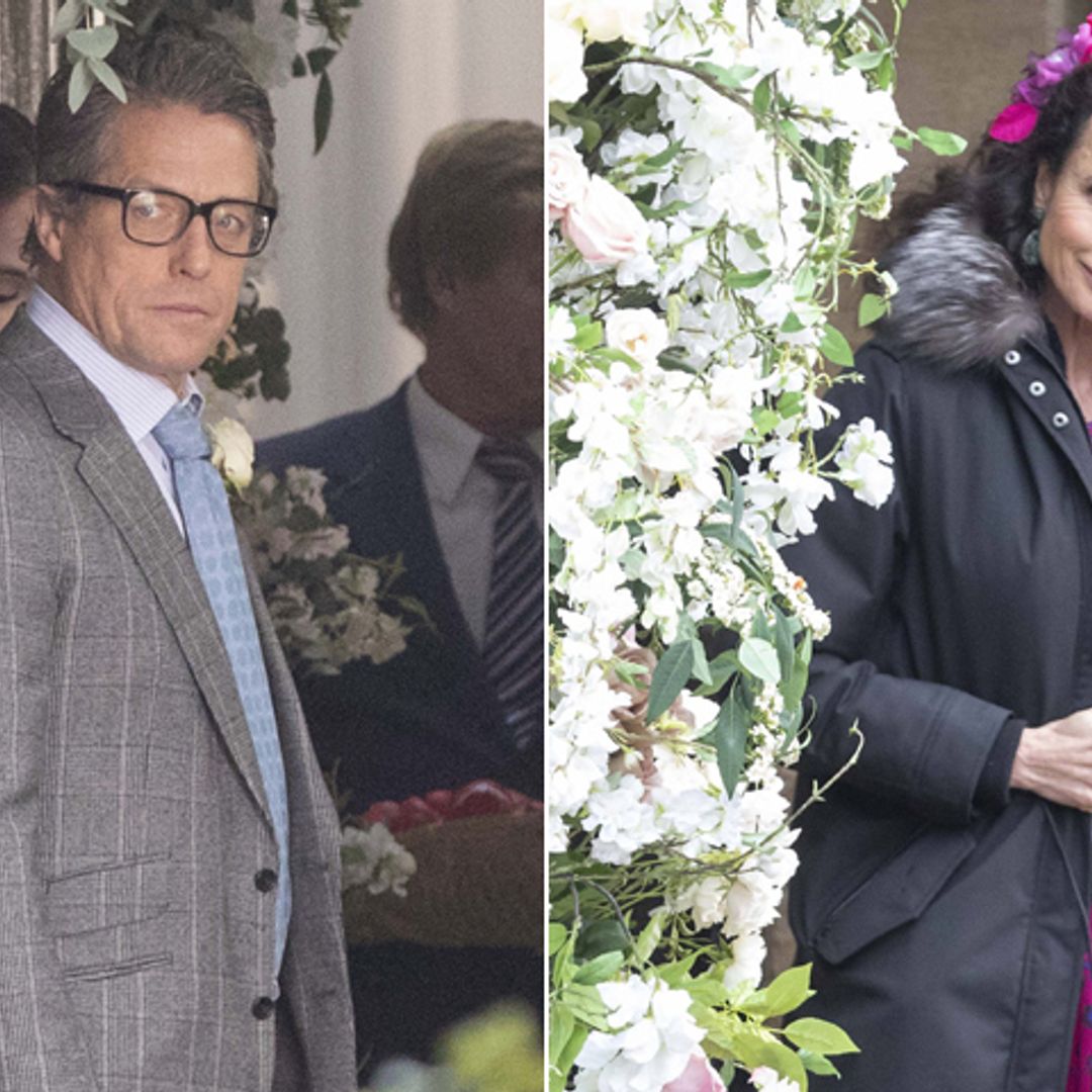 Primeras imágenes del reencuentro de Hugh Grant y Andie Macdowell tras 'Cuatro bodas y un funeral'