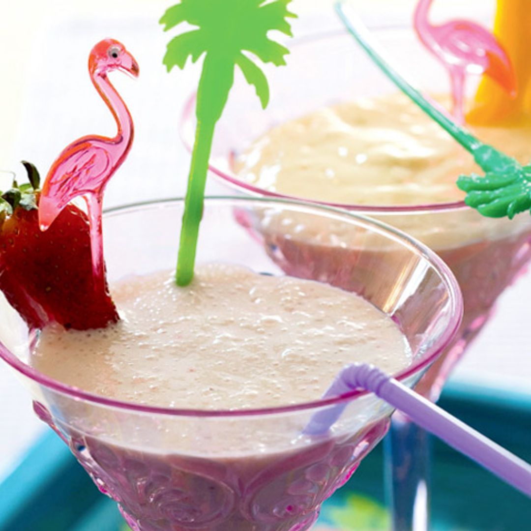 Batido de arándanos y fresas