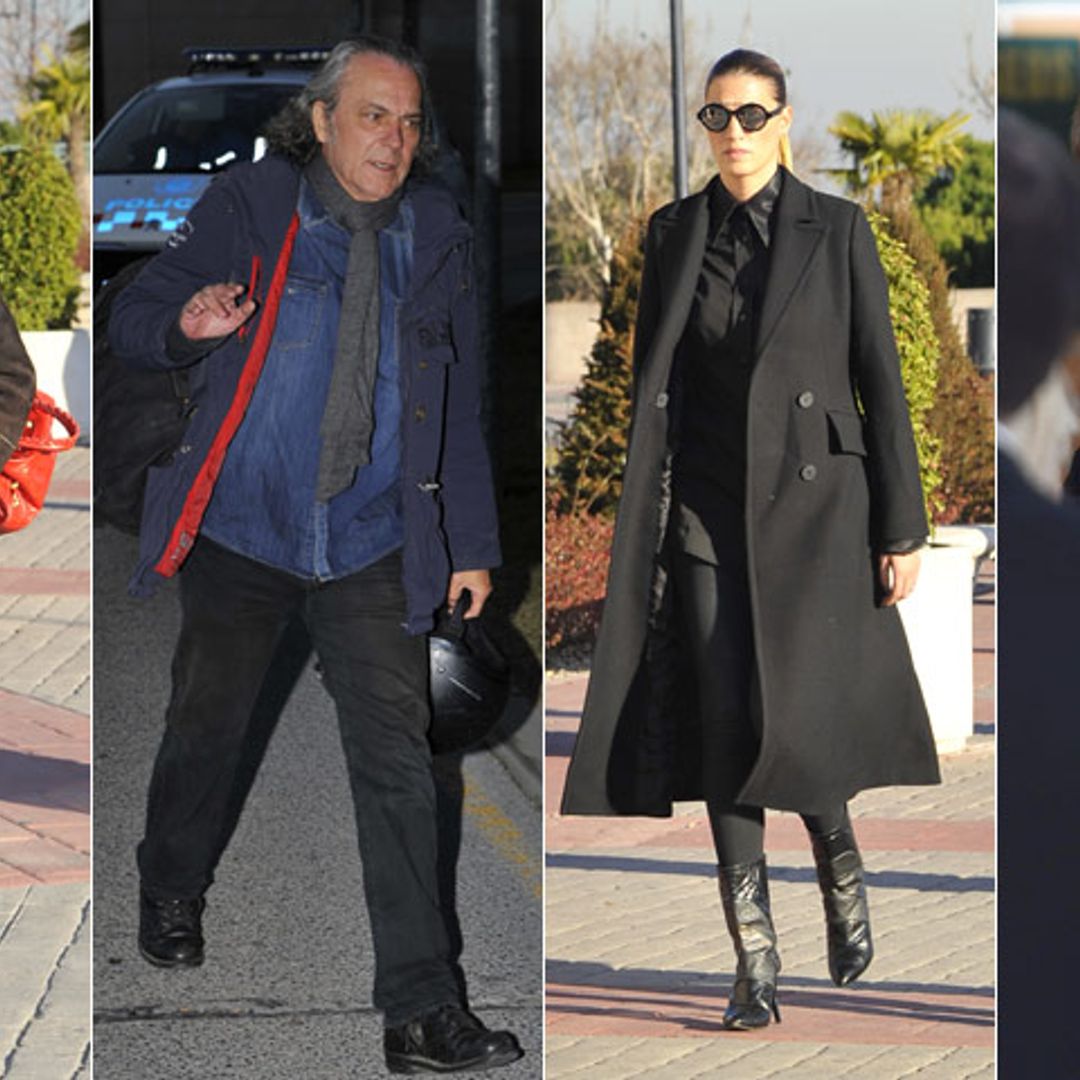 Laura Sánchez, Rosario, José Coronado... arropan a la familia en el último adiós a Bimba Bosé