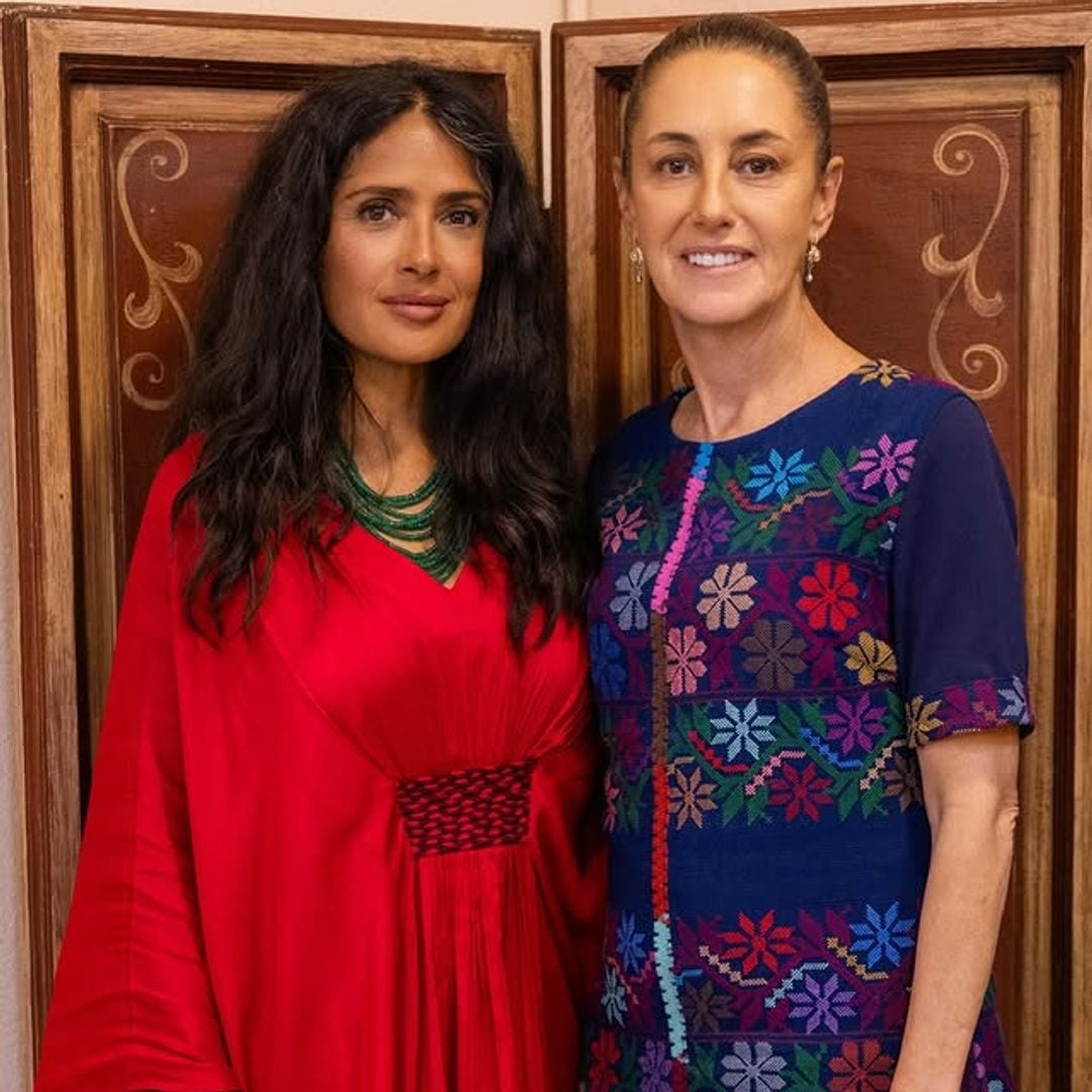 Salma Hayek y Claudia Sheinbaum protagonizan el encuentro más inesperado en Veracruz