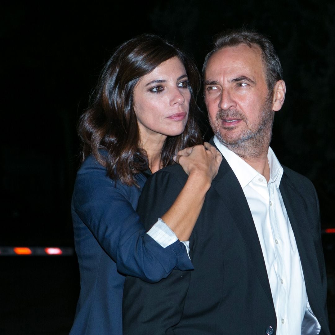 Spanish actress Maribel Verdu and her husband Pedro Larranaga are seen on September 28, 2015 in Madrid, Spain