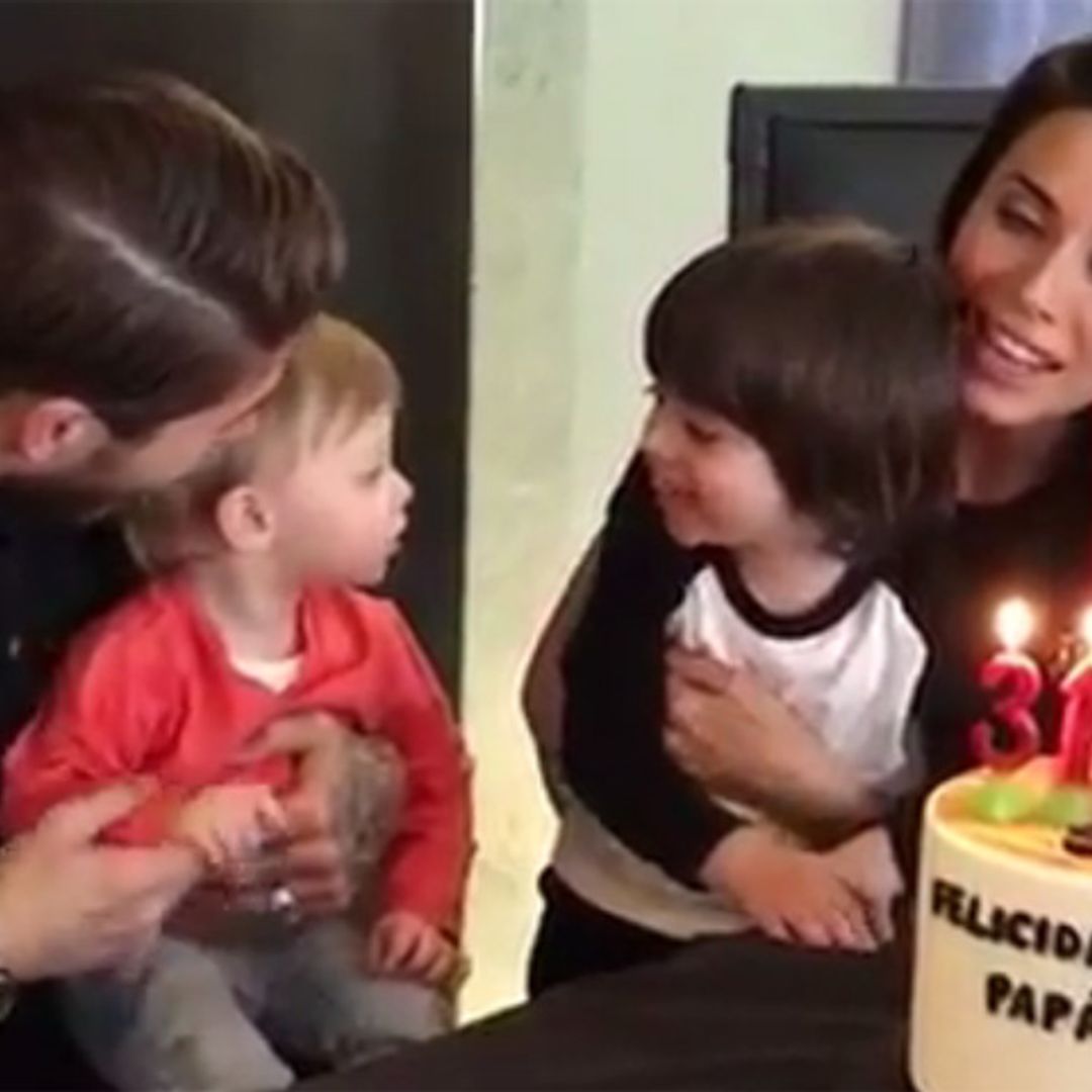 ¡Cumpleaños feliz! Sergio Ramos sopla las velas con Pilar Rubio y sus dos hijos