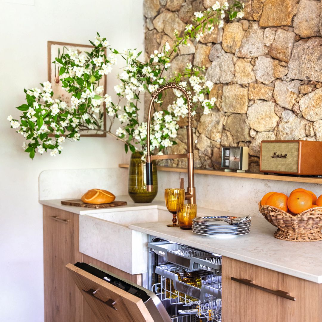 Rincón de la cocina de la nueva casa de Nuria Roca