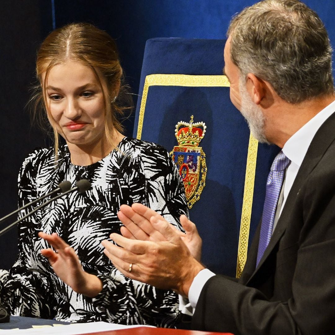 La divertida anécdota de la princesa Leonor al terminar su discurso tras un comentario del rey Felipe