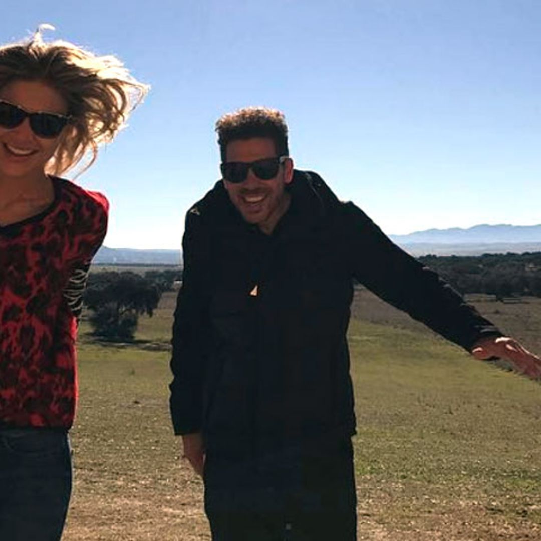 El divertido aniversario campestre de Carla Pereyra y Diego Pablo Simeone