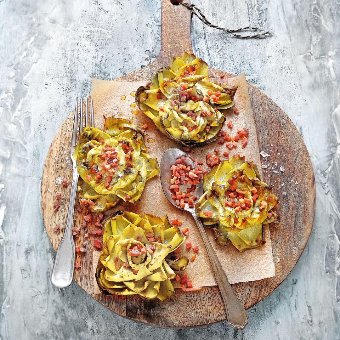 Alcachofas con jamón