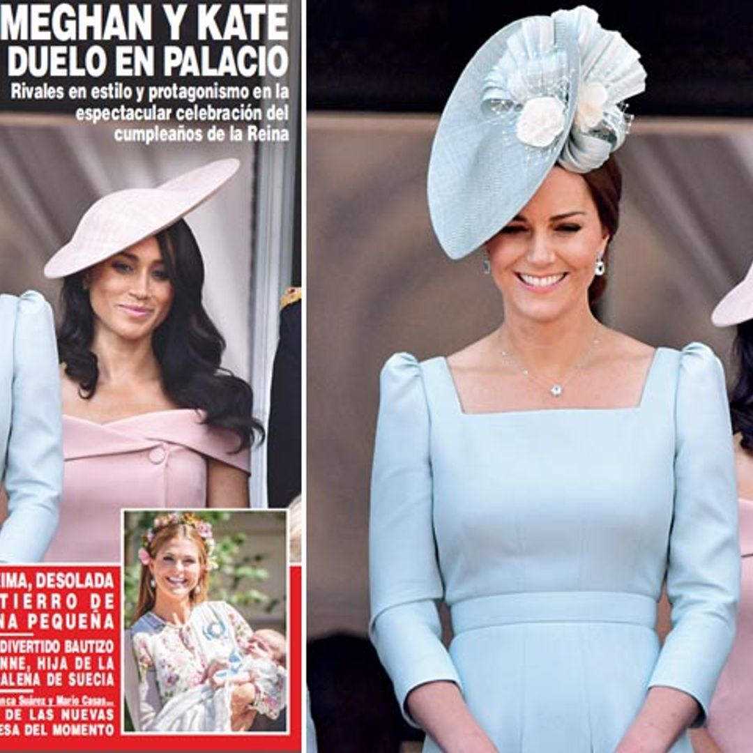 En ¡HOLA!, Meghan y Kate, duelo en palacio
