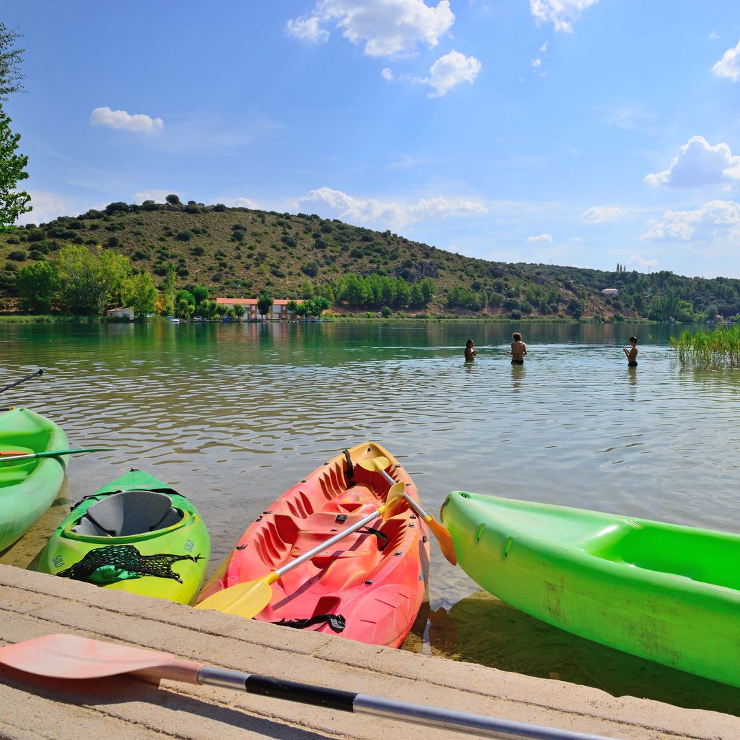Zona de baño en las Lagunas de Ruidera, entre Albacete y Ciudad Real