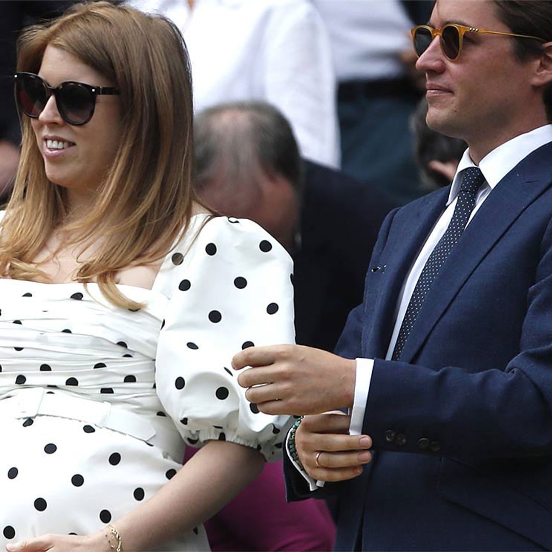 Los dulces gestos premamá de Beatriz de York en las gradas de Wimbledon