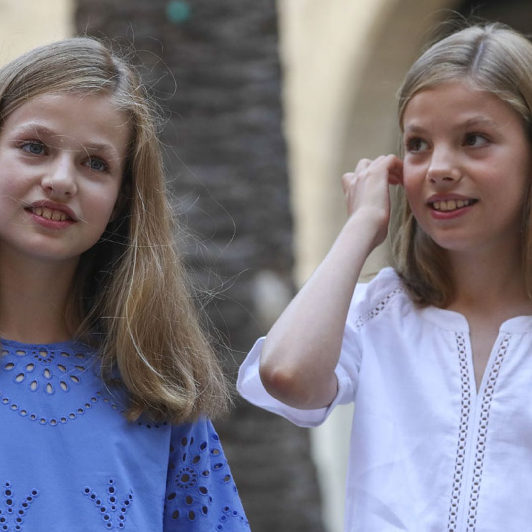 Sonrientes y muy ilusionadas: así contaron la princesa Leonor y la infanta Sofía su experiencia en Estados Unidos