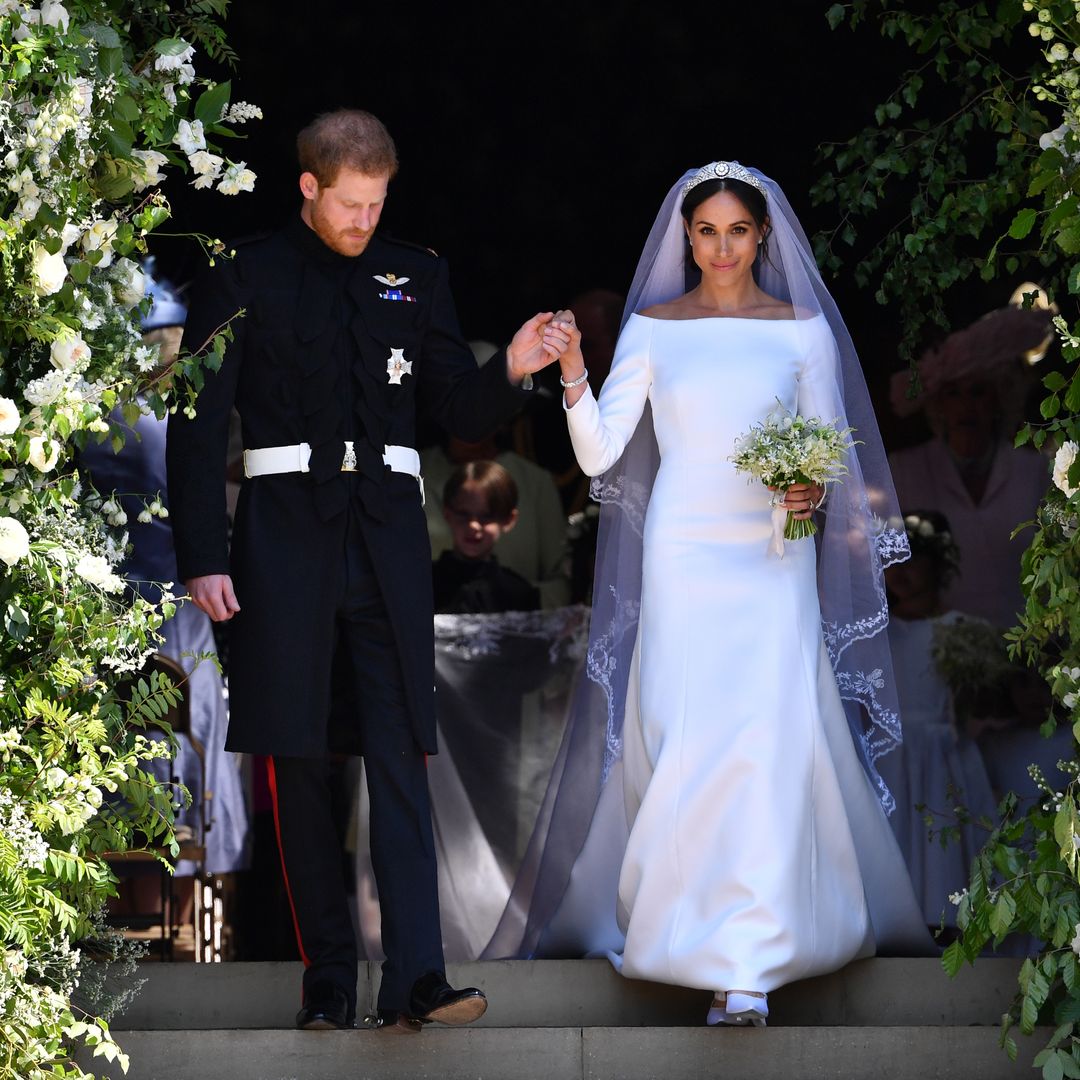Meghan Markle incluyó las flores favoritas de la princesa Diana en su 'something blue'.