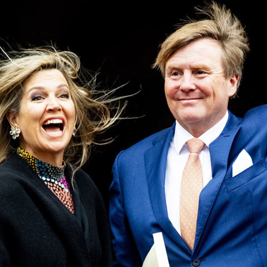 Con la mejor de sus sonrisas y luchando contra el viento, así arrancan los Reyes de Holanda 2019
