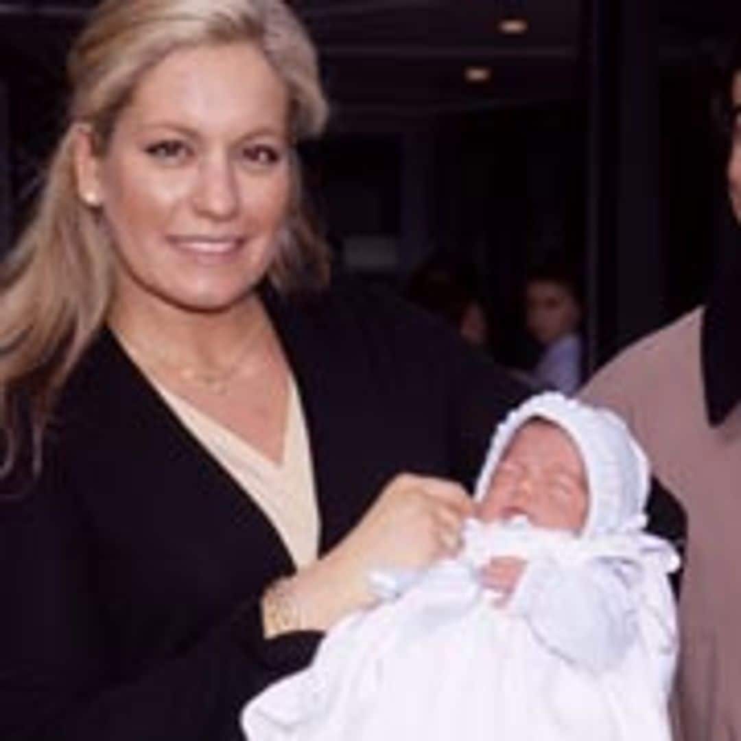 Gemma Ruiz con su segundo hijo, Íñigo, en 2001