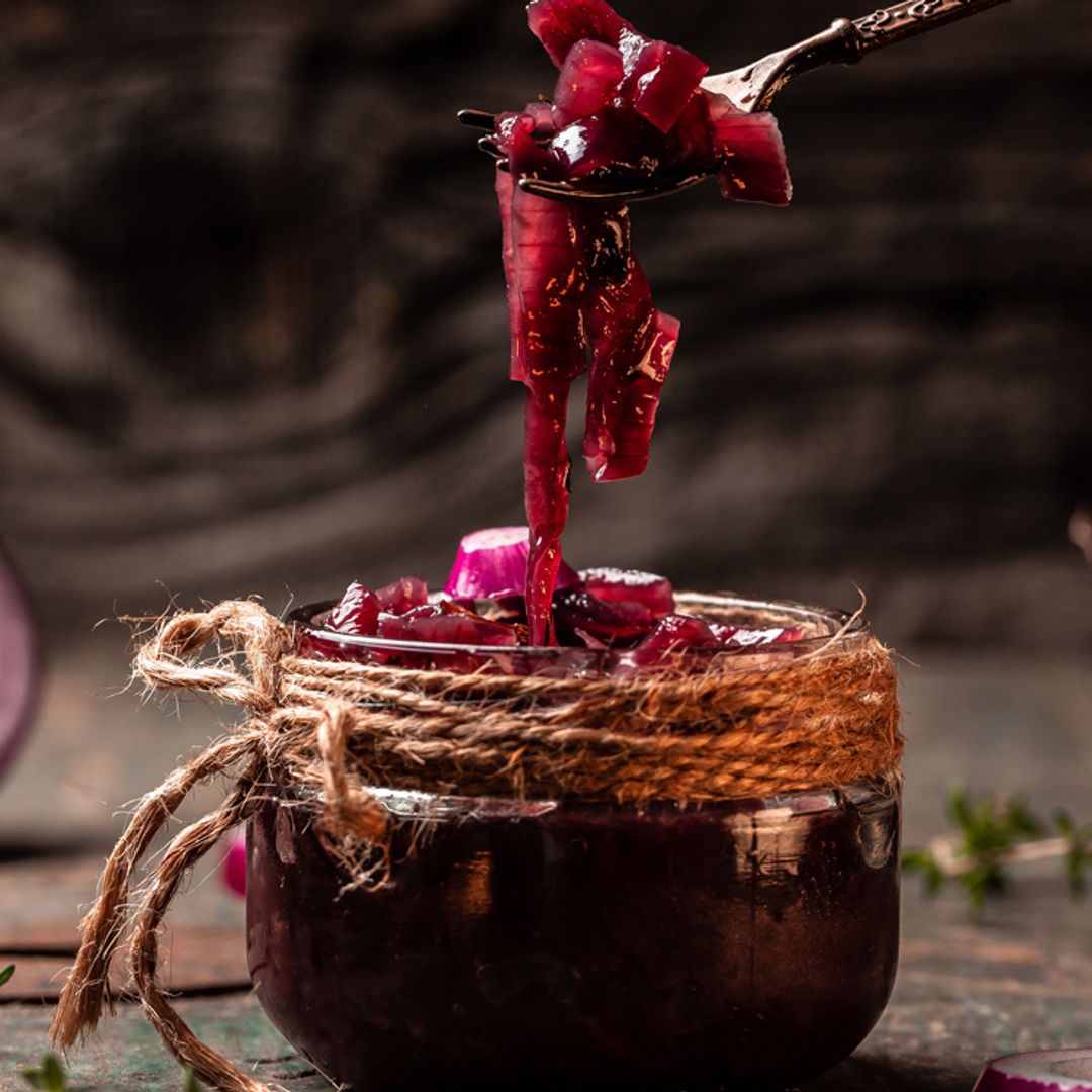 Mermelada de cebollas moradas