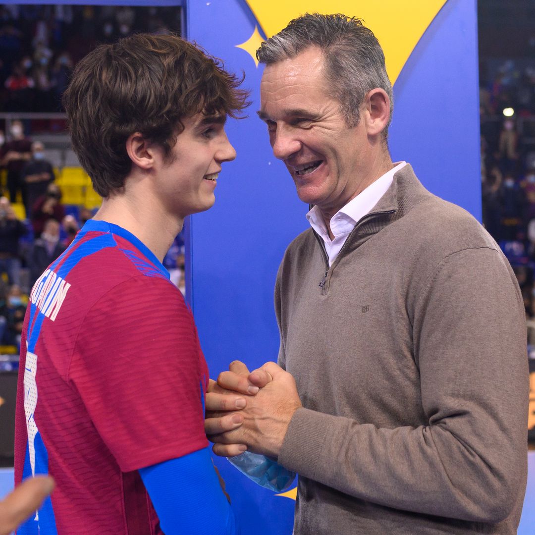Iñaki Urdangarin con su hijo Pablo