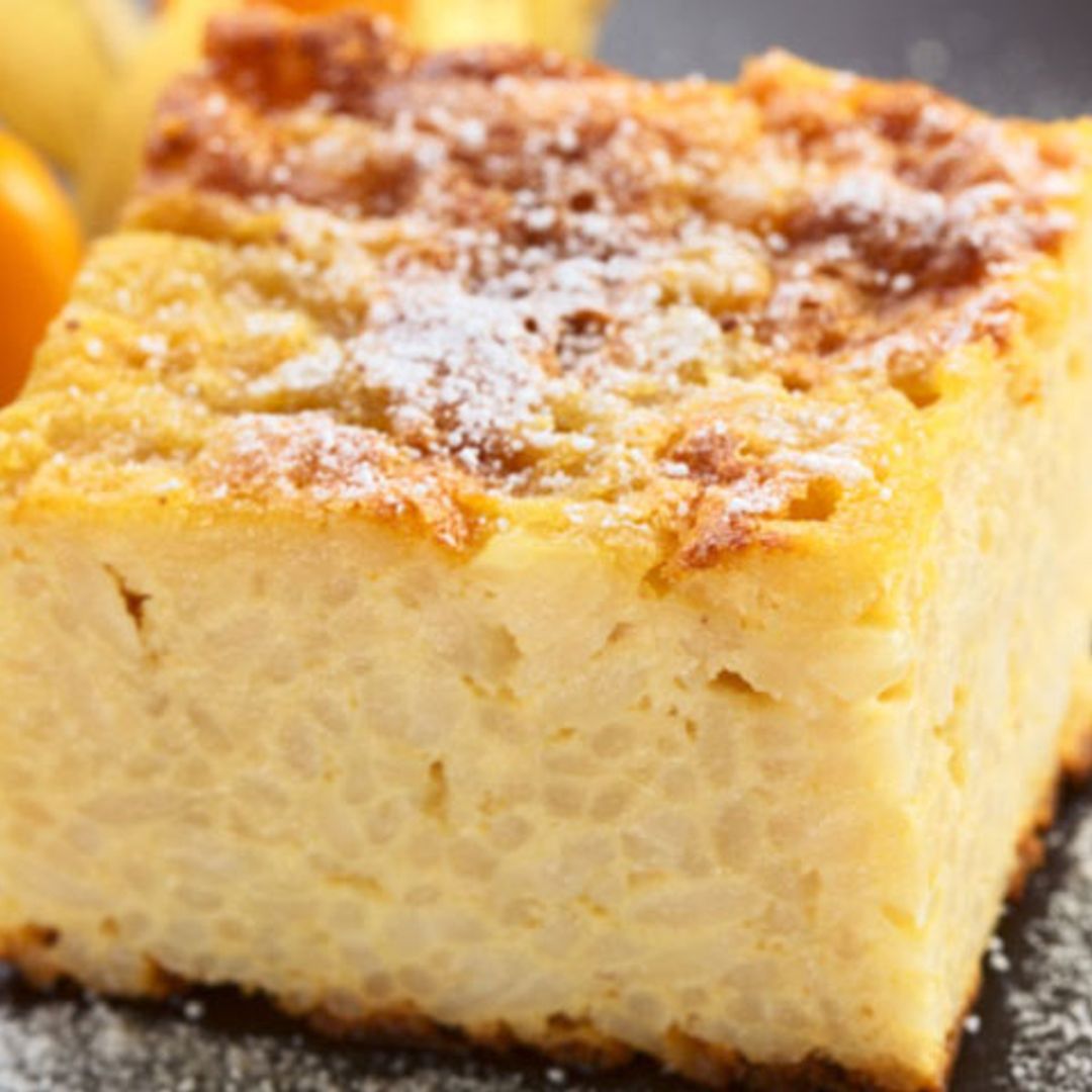 Pastel de arroz con leche