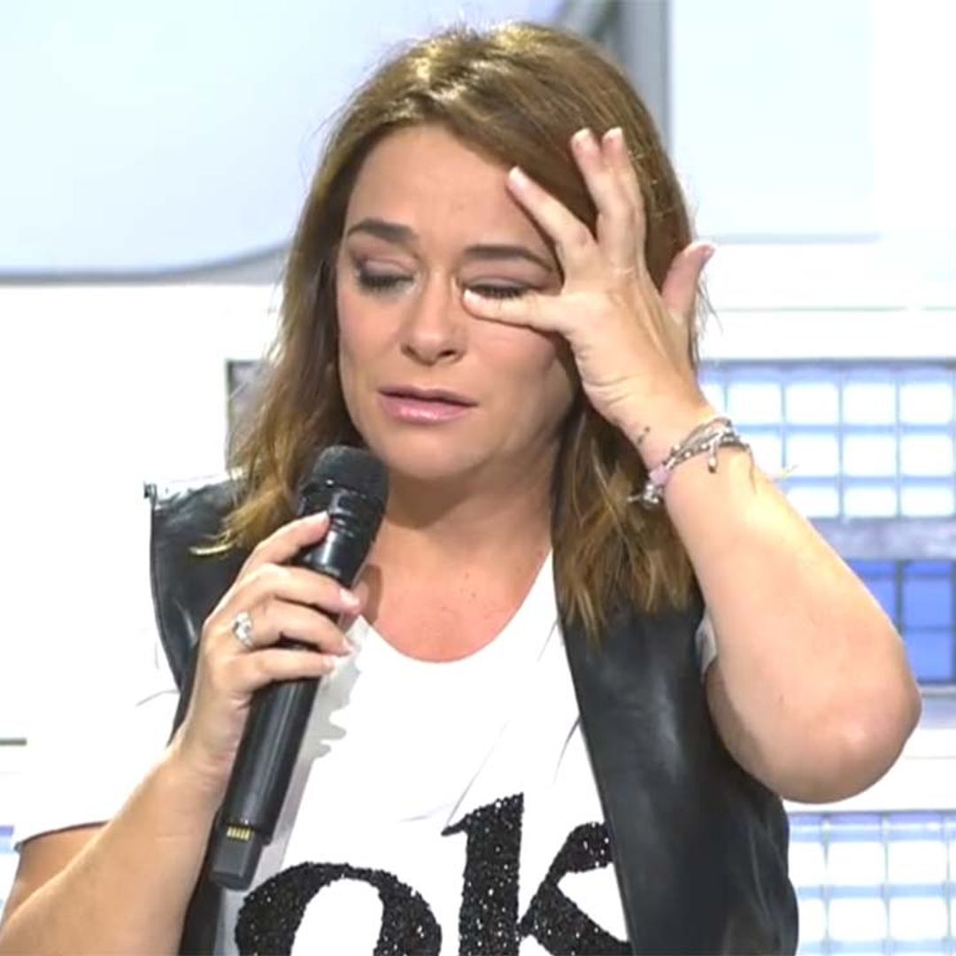 Toñi Moreno, entre lágrimas, abandona el plató de su programa tras leer una 'fake news'