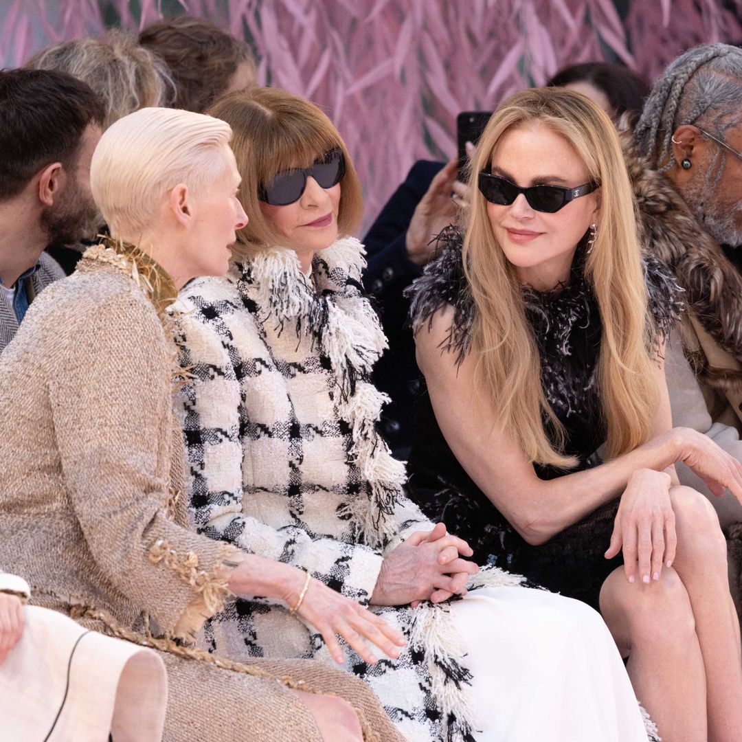 Tilda Swinton, Anna Wintour y Nicole Kidman en el desfile de Alta Costura Primavera/verano 2026 de Chanel