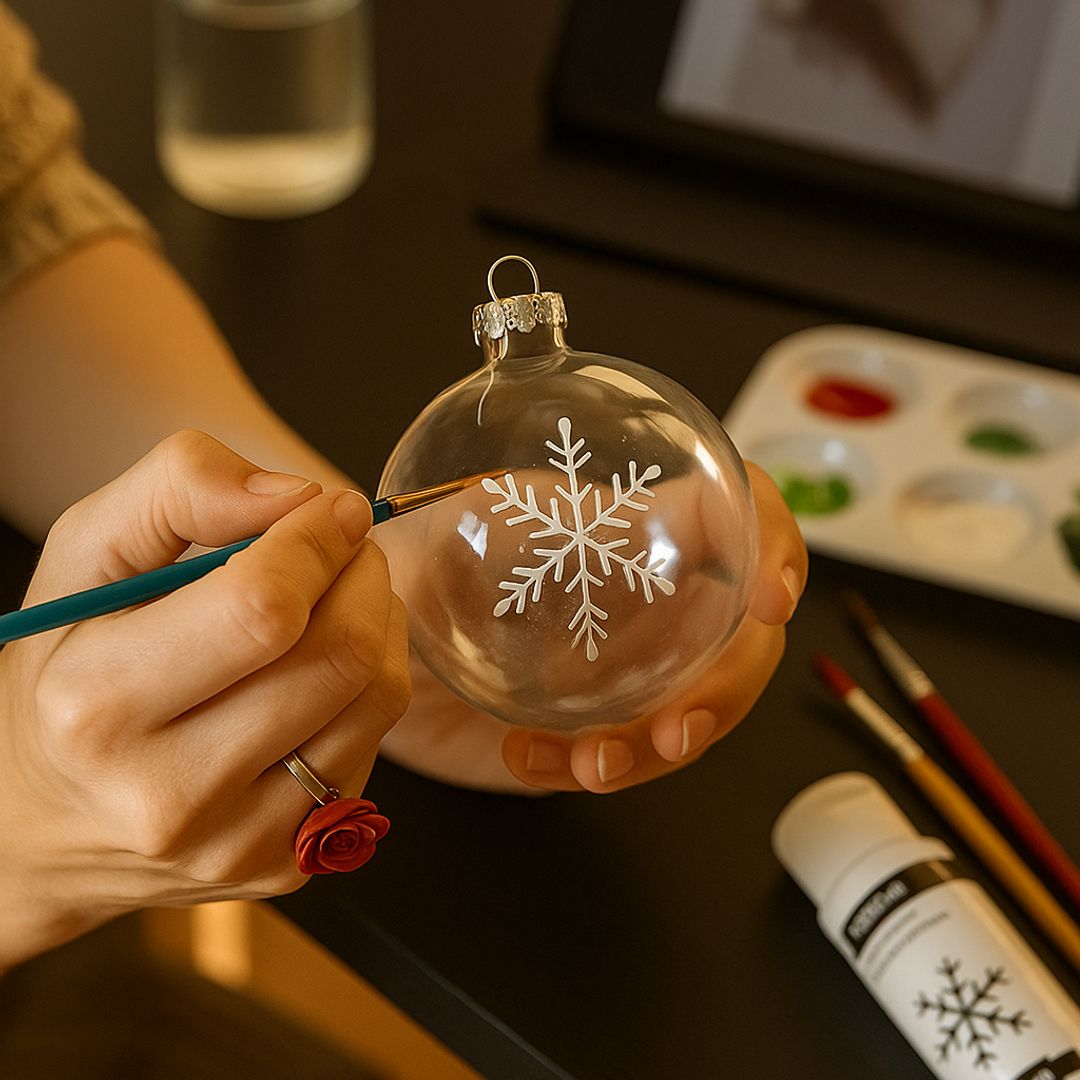 Taller decoración bolas Navidad Muchacha Madrid