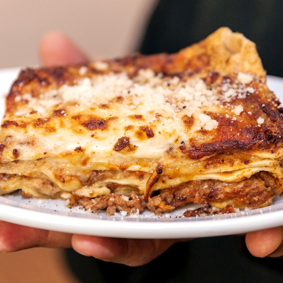 Lasaña a la boloñesa