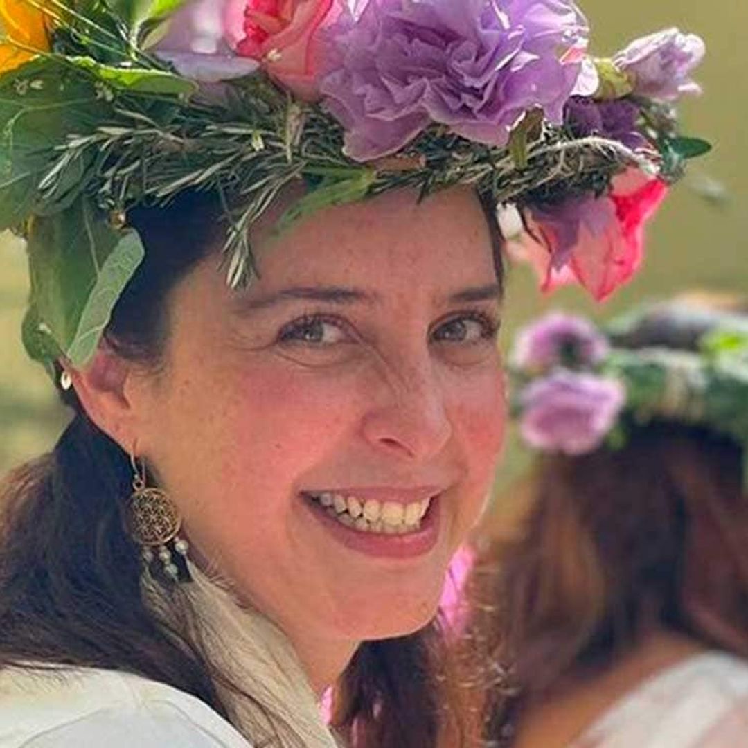 En compañía de su familia, Irán Castillo celebró el bautizo de su hijo Demian