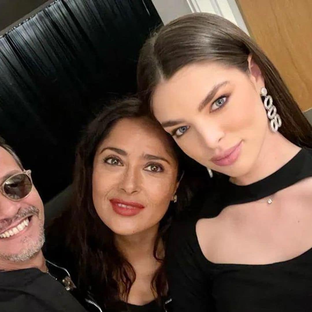 Nadia Ferreira y Salma Hayek, las fans #1 de Marc Anthony en Londres