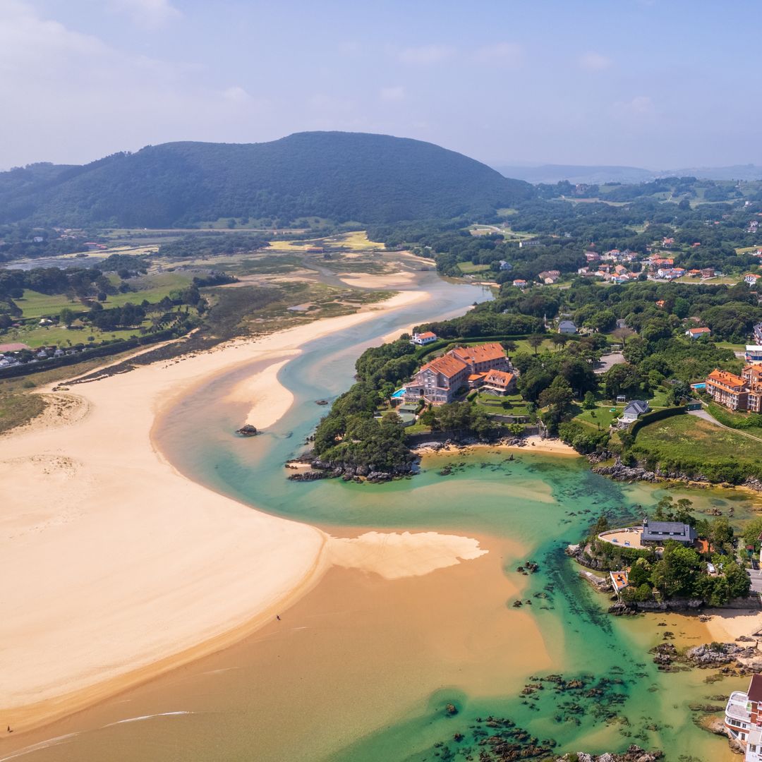 Panorámica de la zona costera de Noja, Cantabria