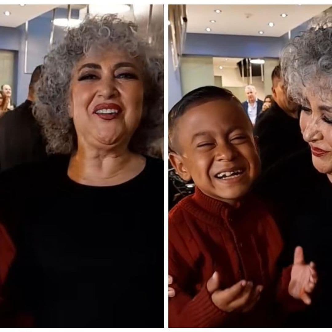 Chucho, el niño viral de TikTok, se reúne con Amanda Miguel y cantan ‘Castillos’