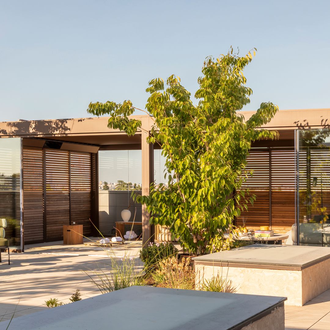 De azotea vacía a oasis urbano: la reforma de 480 m² en Pozuelo de Alarcón que transforma la terraza en jardín con piscina y pérgolas