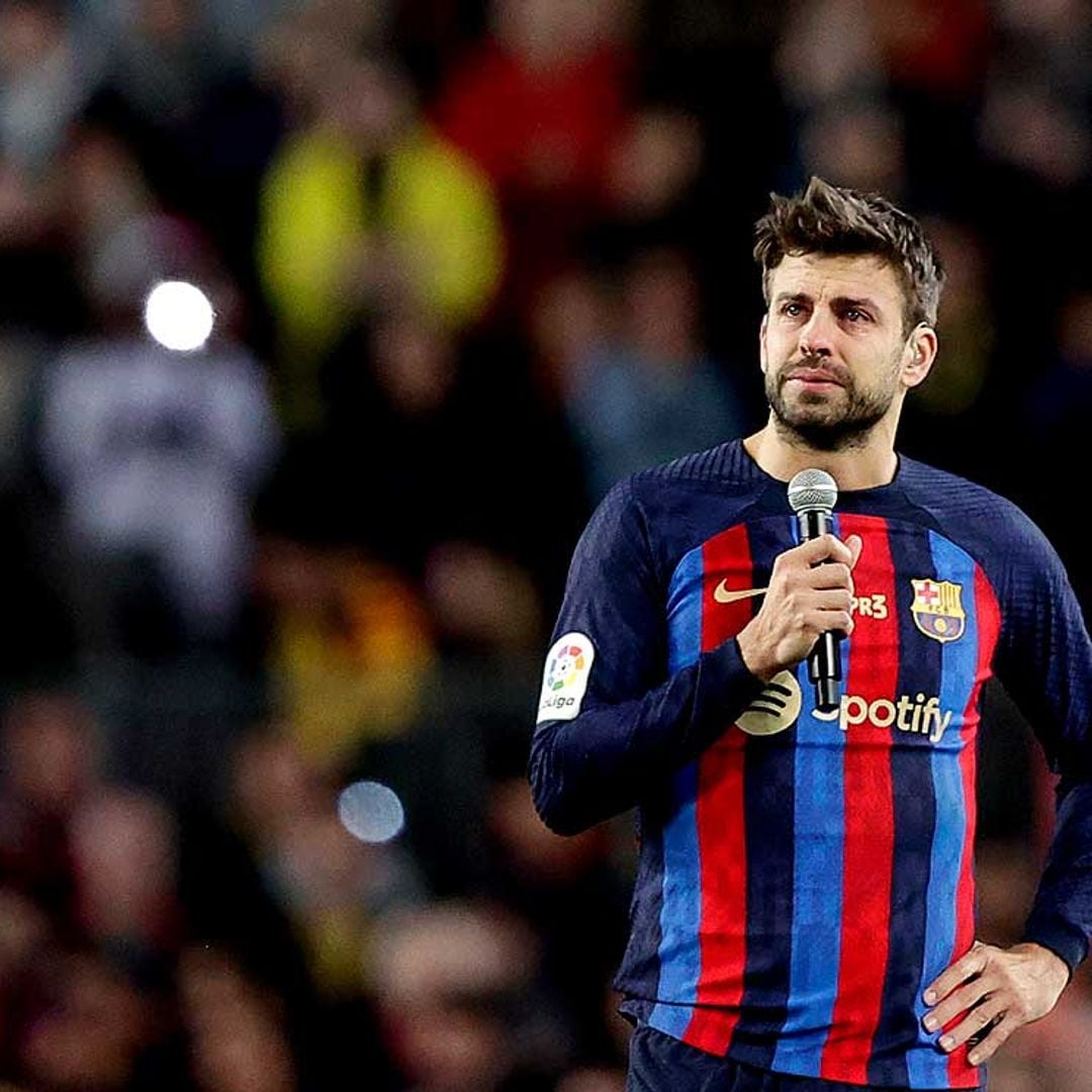 Las lágrimas de Piqué rompiendo a llorar en su discurso final: 'Esto no es un adiós, nací y moriré aquí