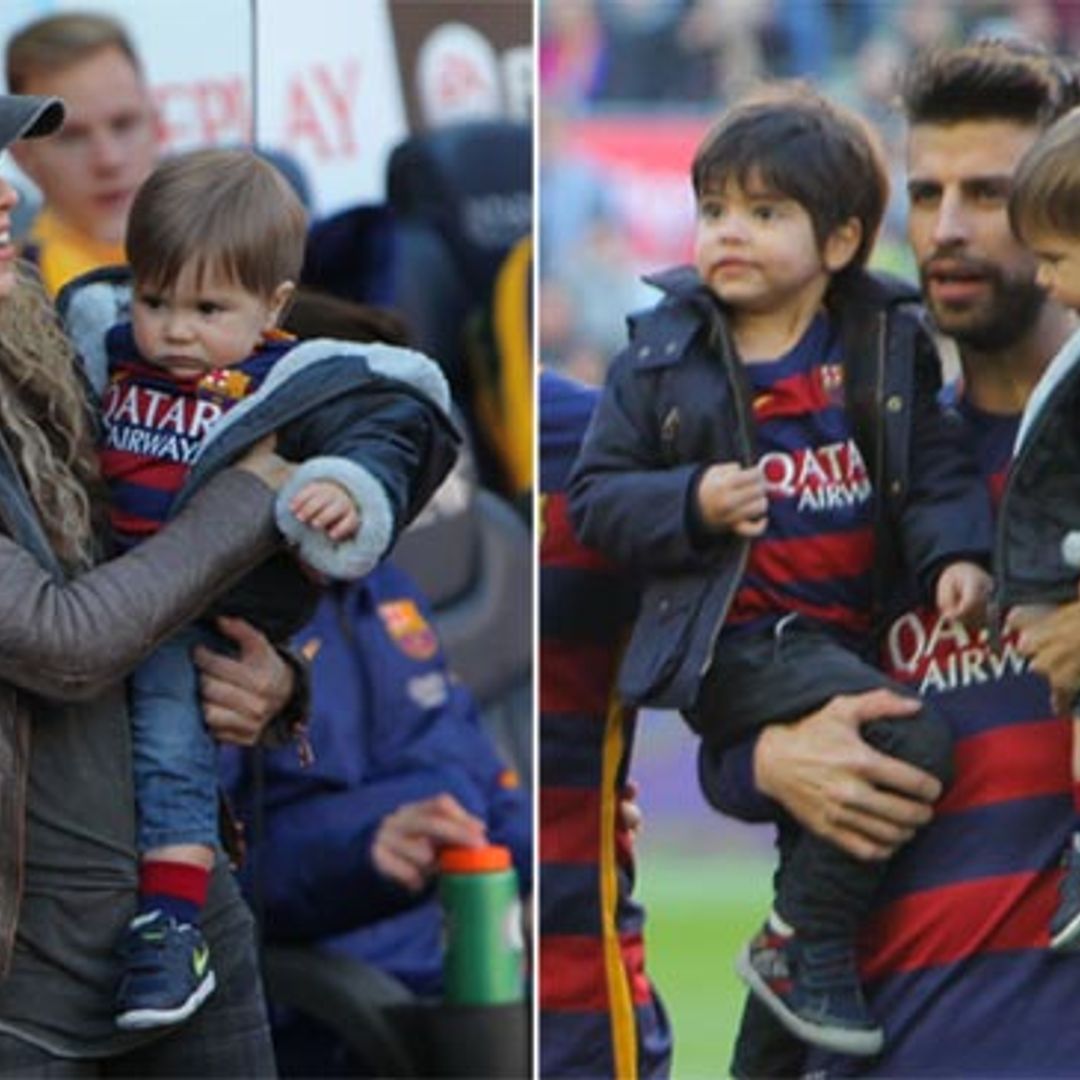 Milan, Sasha y Shakira, los mayores fans de Gerard Piqué