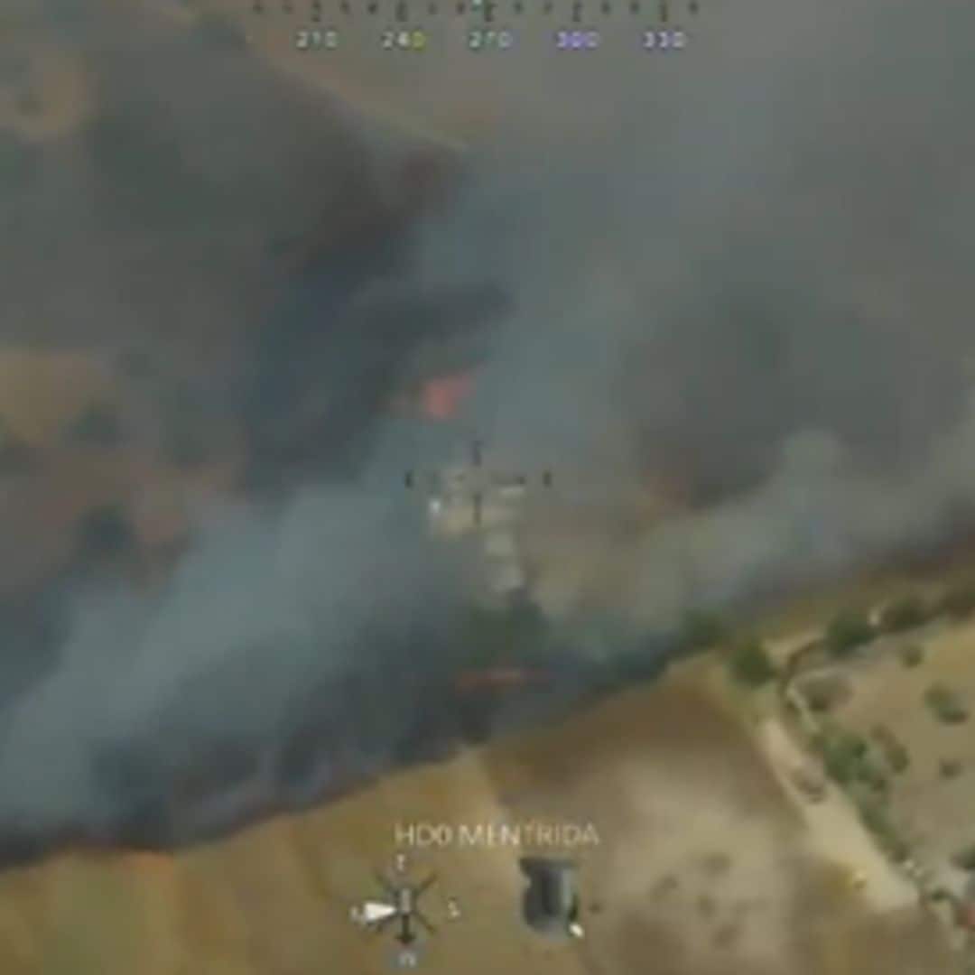 No es calima, es humo y ceniza: el gran incendio de Méntrida (Toledo) llega a Madrid