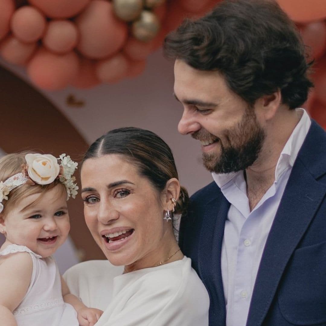 Elena Tablada: las imágenes que no se vieron del bautizo de su hija