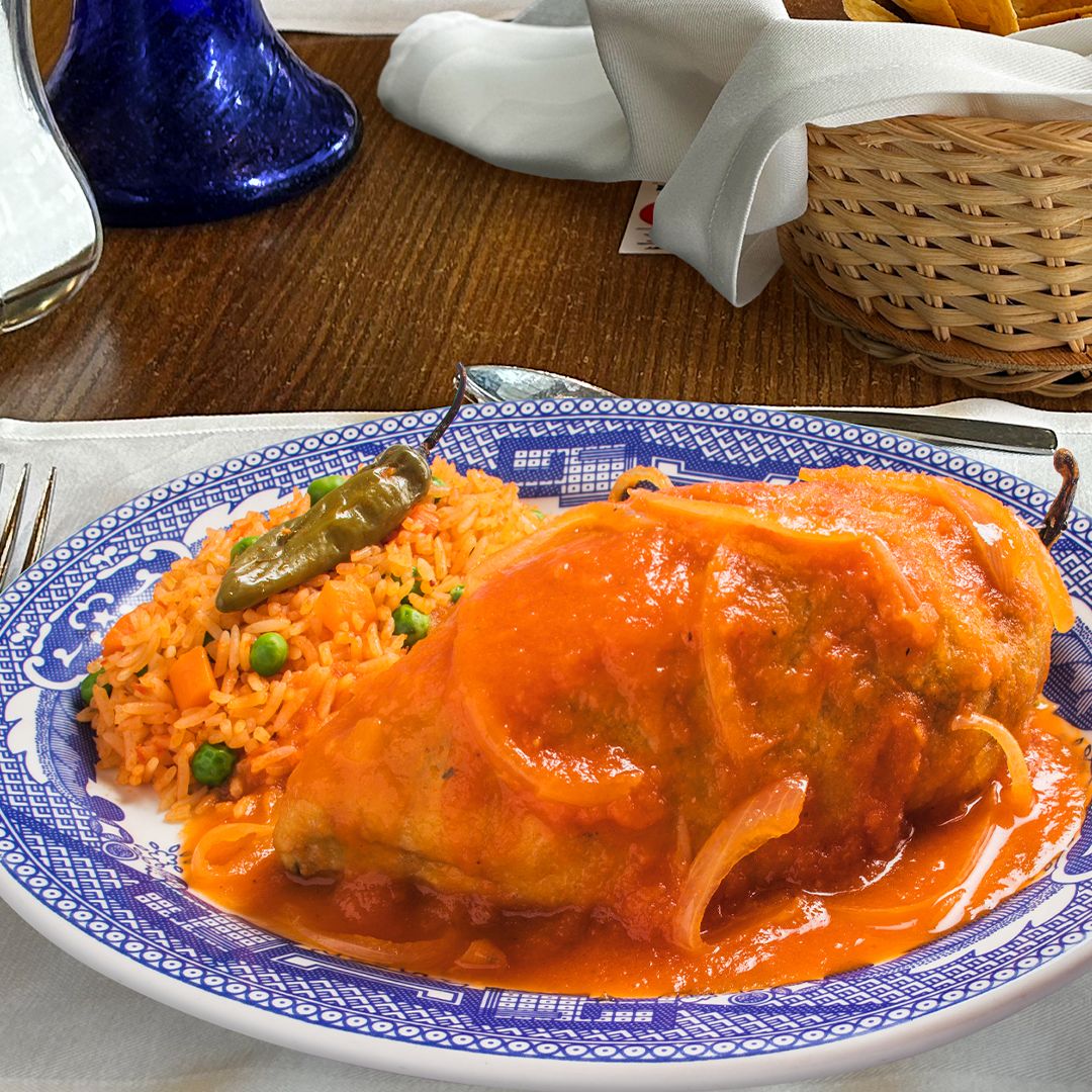 Chile Relleno de Picadillo de Res
