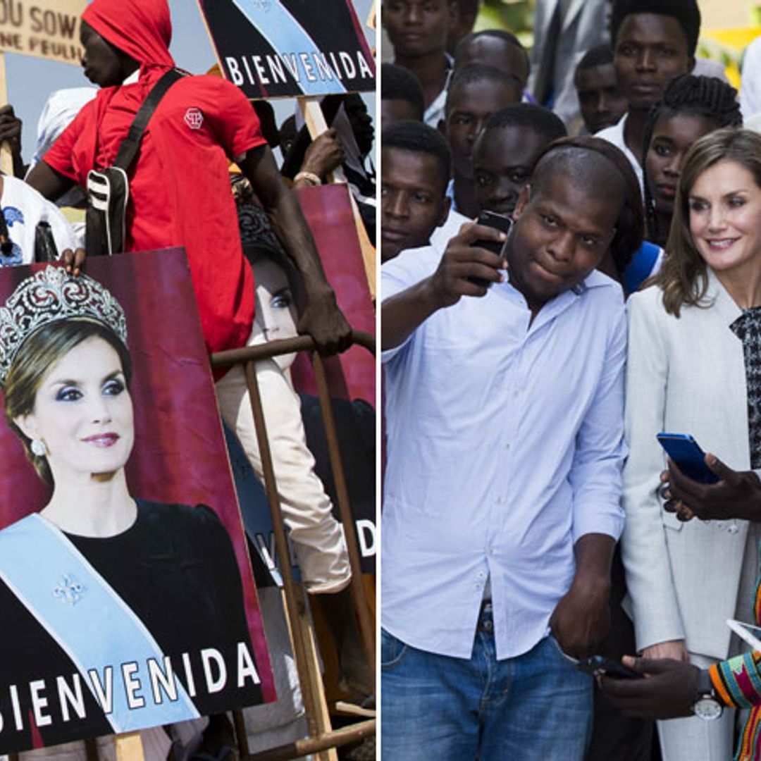 Actuaciones en español, bailes con ritmos africanos... doña Letizia convierte las calles de Dakar en una gran fiesta