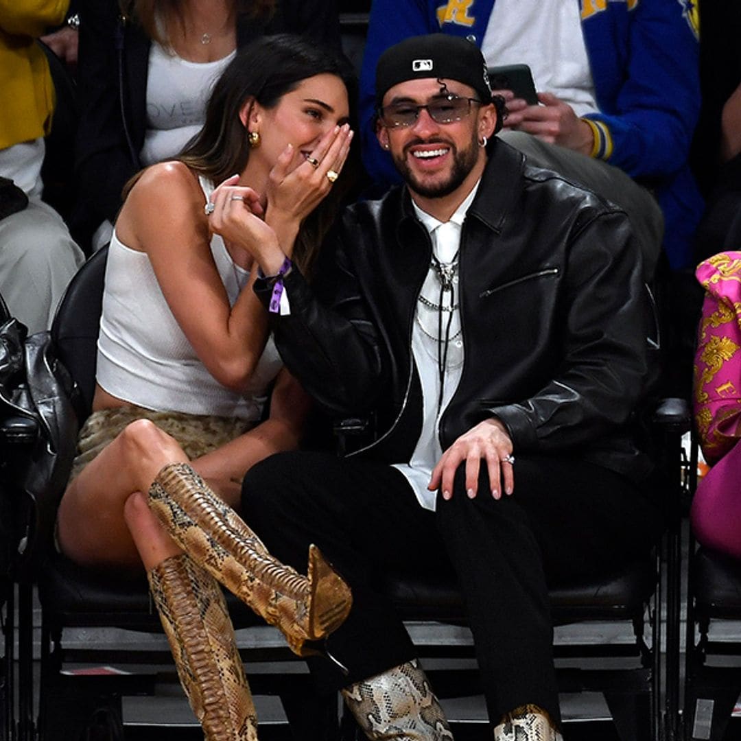 Kendall Jenner y Bad Bunny vuelven a coordinar sus looks, esta vez en el concierto de Drake