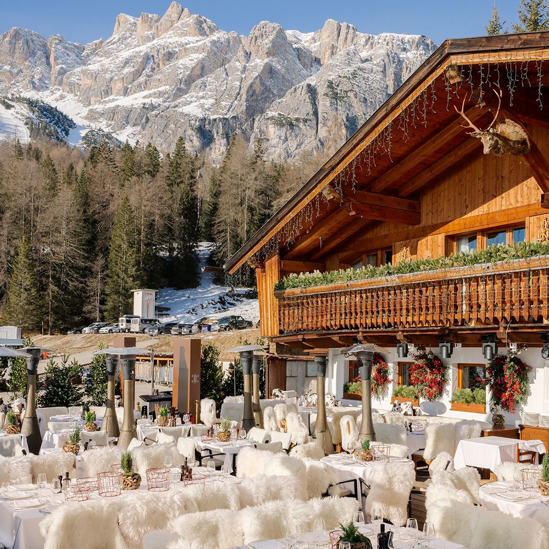terraza de El Camineto, Cortina D'Ampezzo, Italia
