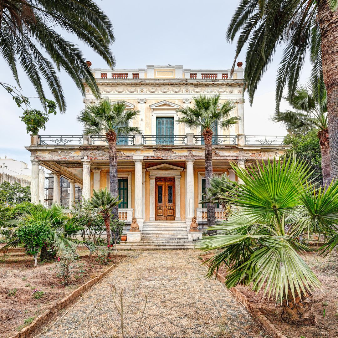 Casa tradicional en la isla de Spetses, Grecia