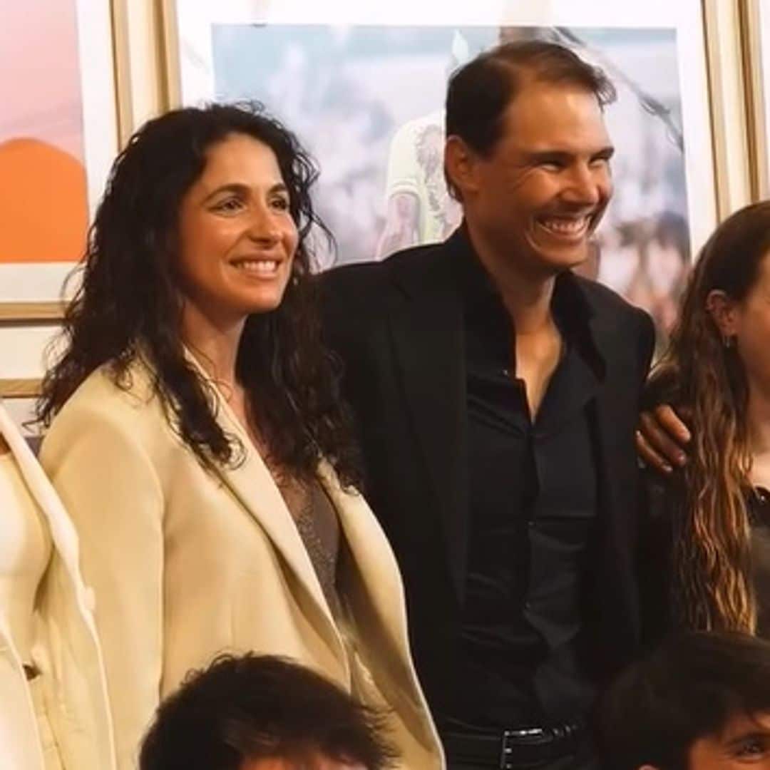 La impresionante bienvenida de Roland Garros a Rafa Nadal, acompañado por su mujer y su hijo, para su gran homenaje
