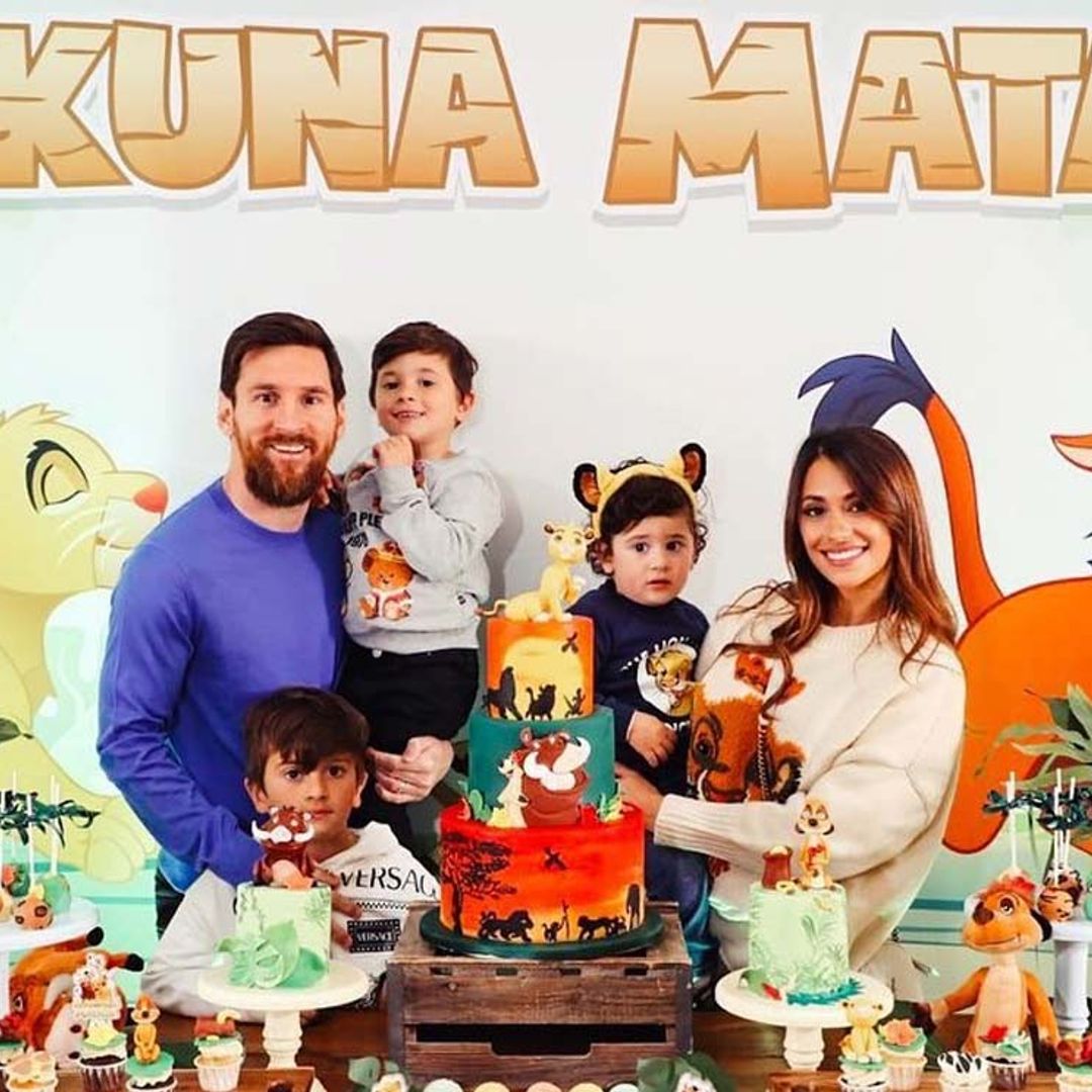 ¡Hakuna matata! Leo Messi y Antonela Roccuzzo celebran una fiesta temática por el cumpleaños de su hijo