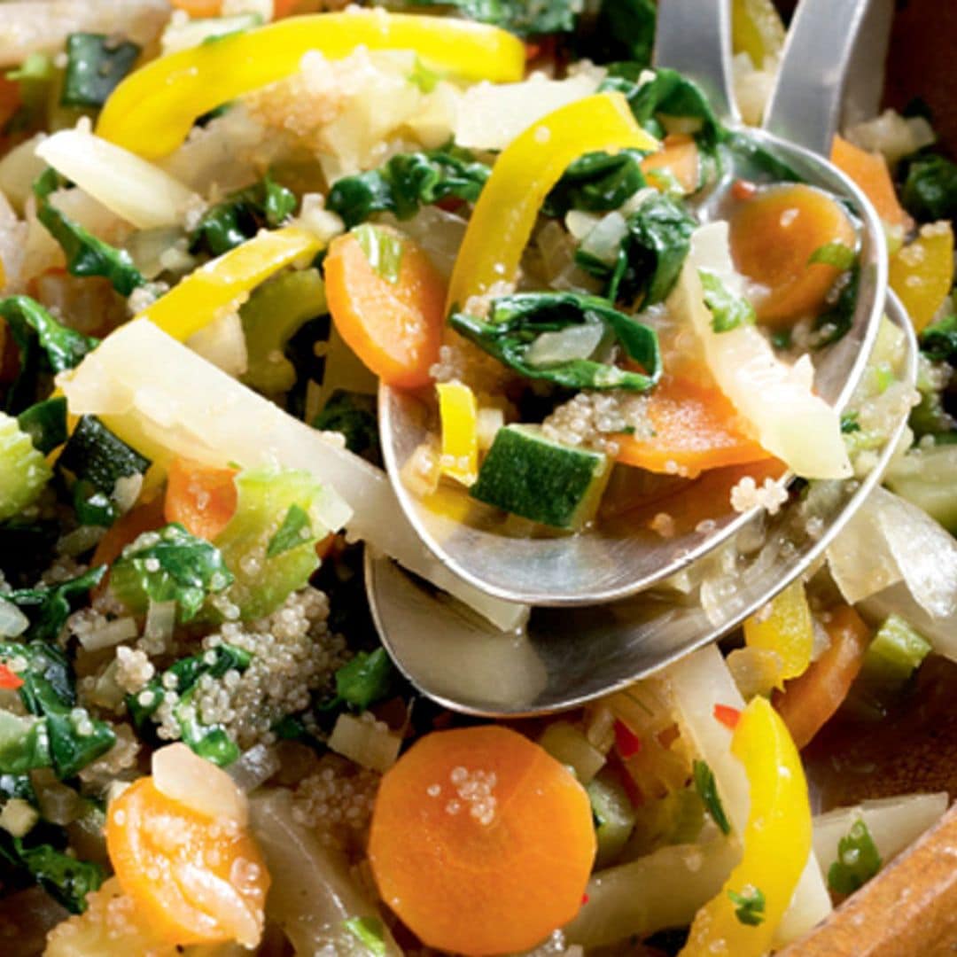 Cazuela de verduras y quinoa