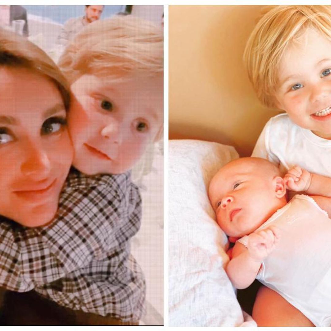 Anahí y las fotos más tiernas de sus hijos Manu y Emiliano